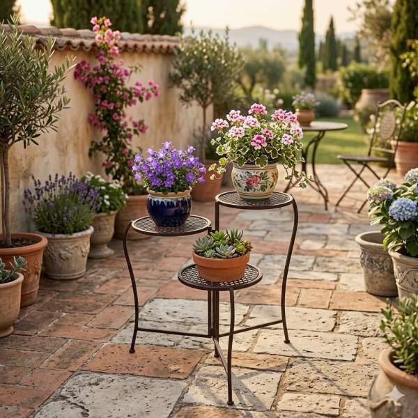 Zauberhafte Blumentreppe Melissa klappbar ca. 57 cm - Gartendekoration